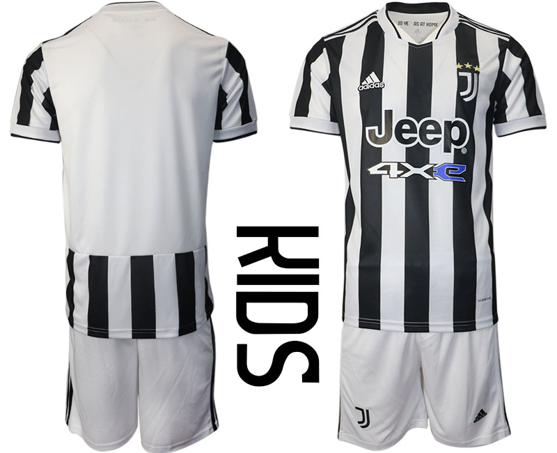 Youth 2021-2022 Club Juventus home white blank Adidas Soccer Jersey->juventus jersey->Soccer Club Jersey